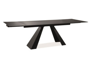 Stół do jadalni SALVADORE 160(240)x90 czarny mat