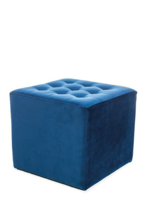 Pufa do salonu LORI VELVET granatowa