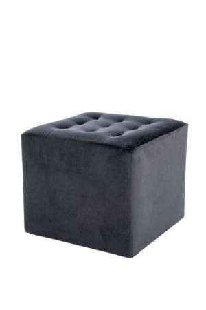 Pufa do salonu LORI VELVET czarna