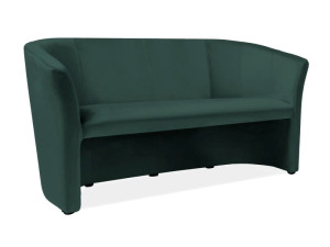 Sofa do salonu TM-3 VELVET zielona