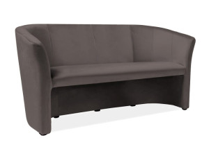 Sofa do salonu TM-3 VELVET szara
