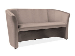 Sofa do salonu TM-3 VELVET beżowa / wenge Signal