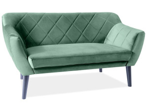 Sofa do salonu KARO 2 VELVET zielona SIGNAL