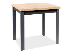 Stół do kuchni ADAM 90x65 dąb artisan/czarny Signal