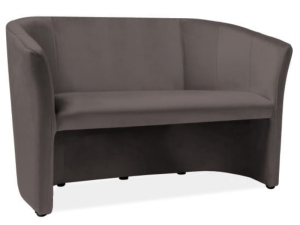 Sofa do salonu TM-2 VELVET szara