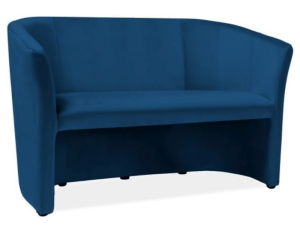 Sofa do salonu TM-2 VELVET granatowa