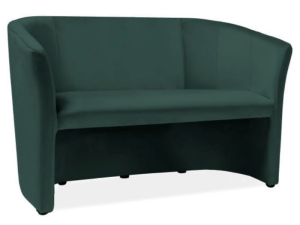 Sofa do salonu TM-2 VELVET zielona