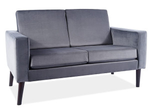 Sofa do salonu DARLA VELVET szara SIGNAL