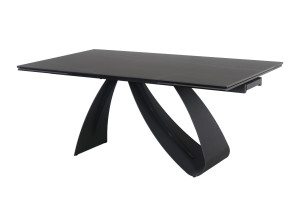 Stół rozkładany DIUNA 160(240)x90 czarny marmur sahar