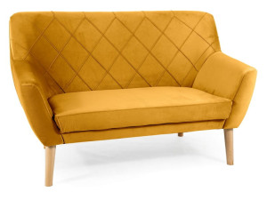 Sofa do salonu KIER 2 VELVET curry/buk