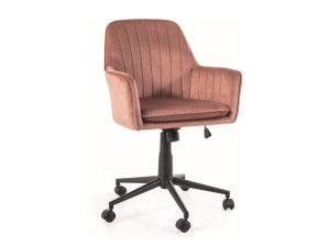 Fotel obrotowy Q-886 Velvet antyczny róż