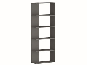 Regał narożny na książki CORNER antracyt 170x60