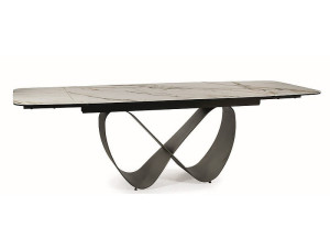 Stół rozkładany INFINITY CERAMIC 160(240)X95 biały/miedziany
