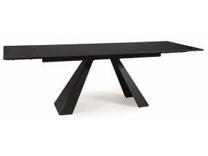 Stół SALVADORE CERAMIC (160-240)x90 czarny/czarny mat