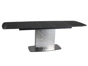 Stół MONCLER CERAMIC (160-240)x90 czarny Sahara Noir/czarny mat
