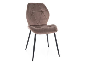 Krzesło tapicerowane RICK VELVET cappuccino