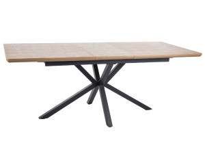 Stół LOGAN 160(200)x90 dąb/czarny mat