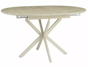 Stół rozkładany 100(135)x100 GASTON CERAMIC Travertine beż - stelaż kaszmir