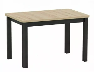 Stół rozkładany 120(200)x 80 OSKAR dąb artisan - stelaż czarny