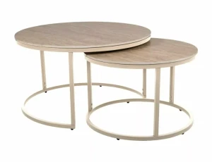 Ława FERRANTE K travertine FI80 FI60/ kaszmir (ZESTAW)