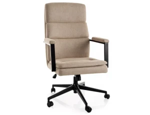 Fotel obrotowy Q-090 ciemny beż tap. 260