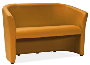 Sofa do salonu TM-2 JASNY BRĄZ ekoskóra