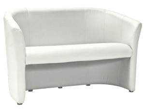 Sofa do salonu TM-2 BIAŁA ekoskóra