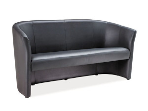 Sofa do salonu TM-3 CZARNA ekoskóra