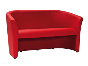 Sofa do salonu TM-3 CZERWONA ekoskóra