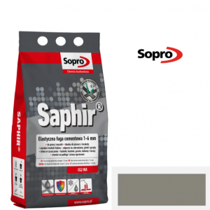 Sopro fuga saphir 14 betonowo szary 2kg 1-6mm nowość 9504a/2