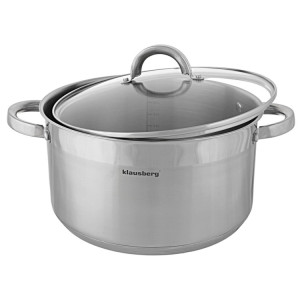 Garnek stalowy z pokrywką 4.5 l na indukcję