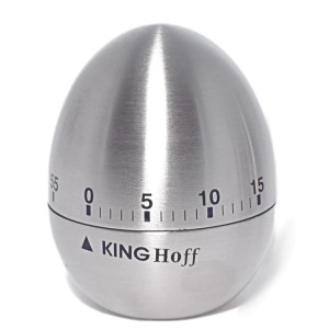 Minutnik kinghoff kh 3131 stalowy+satynowy kuchenny zegar