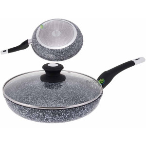 Patelnia marmurowa 26 cm indukcja edenberg eb 9167 ceramiczna