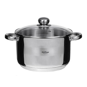 Garnek ze stali hoffner hf 4482 z pokrywką 10 l indukcja