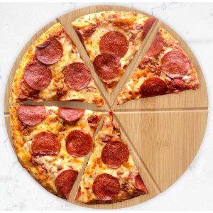 Deska bambusowa do pizzy kinghoff kh 1565 drewniana mocna 35 cm