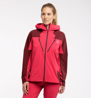 Kurtka softshellowa HAGLOFS TEGUS JACKET W hibiscus red/maroon red