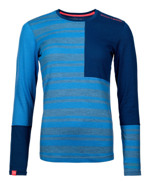Koszulka ORTOVOX 185 Rock'N'Wool Long Sleeve Women sky blue