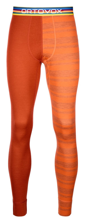 Kalesony ORTOVOX 185  Rock'N'Wool Long Pants Men desert orange