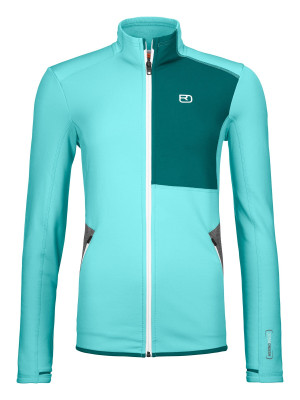 Bluza ORTOVOX Merino Fleece Jacket Women ice waterfall