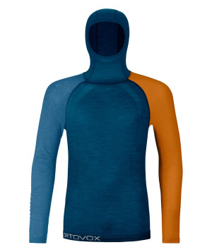 Koszulka ORTOVOX 120 Comp Light Hoody Men petrol blue