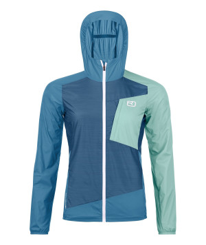 Kurtka ORTOVOX Windbreaker Jacket Women petrol blue