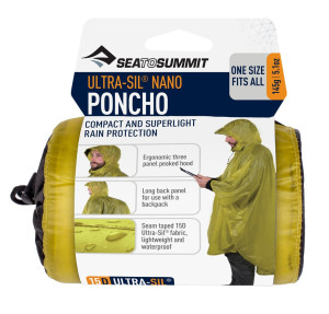 Poncho przeciwdeszczowe SEA TO SUMMIT Ultra-Sil Nano Poncho lime