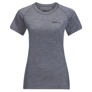 Koszulka JACK WOLFSKIN Kammweg S/S Women dolphin