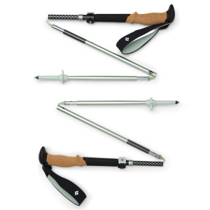 Kije BLACK DIAMOND Pursuit FL trekking poles black-foam gree