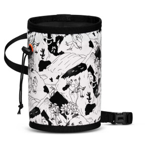 Woreczek na magnezje MAMMUT Gym Print Chalk Bag climbing scene AOP