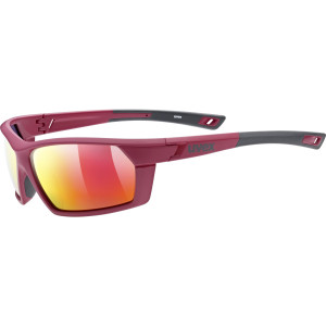 Okulary UVEX Sportstyle 225 Pola red grey mat