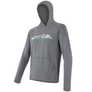 Bluza z kapturem Sensor Merino UP Fleece Hooded grey mountains