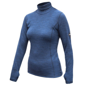 Koszulka SENSOR Merino Bold Tee LS Roll Neck Women cool blue