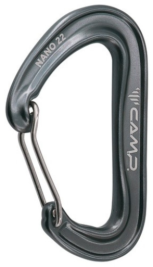 Karabinek wspinaczkowy CAMP NANO 22 gunmetal