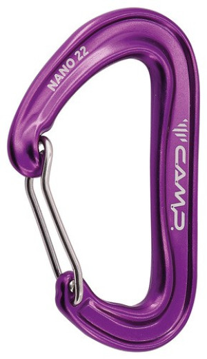 Karabinek wspinaczkowy CAMP NANO 22 purple